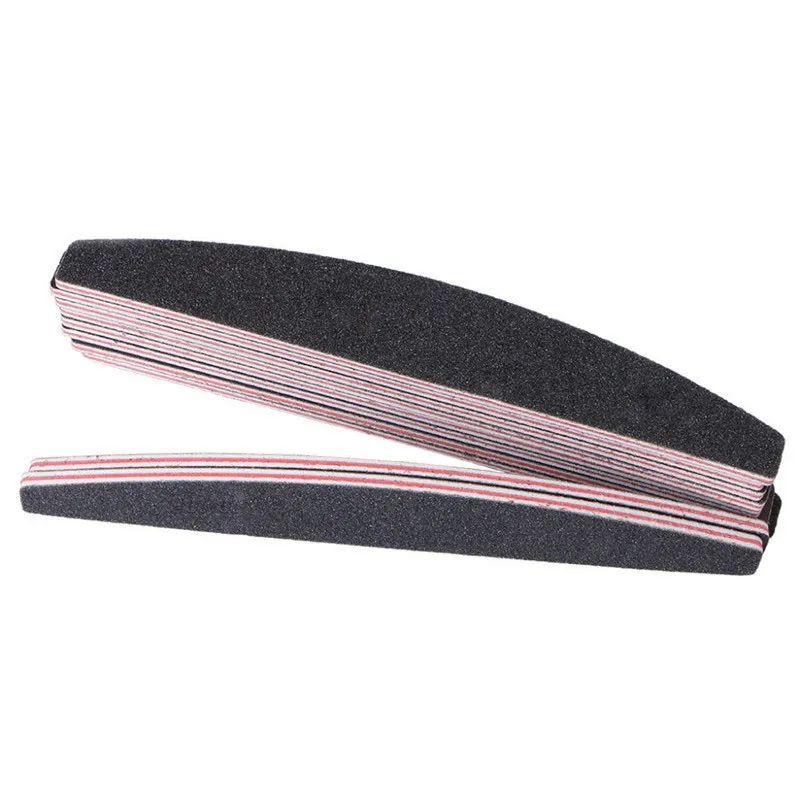 

NOQ 5pcs Black Sandpaper Nail File Double Sides Sanding Polishing Buffer Block Nail Files Manicure Nail Art Tools