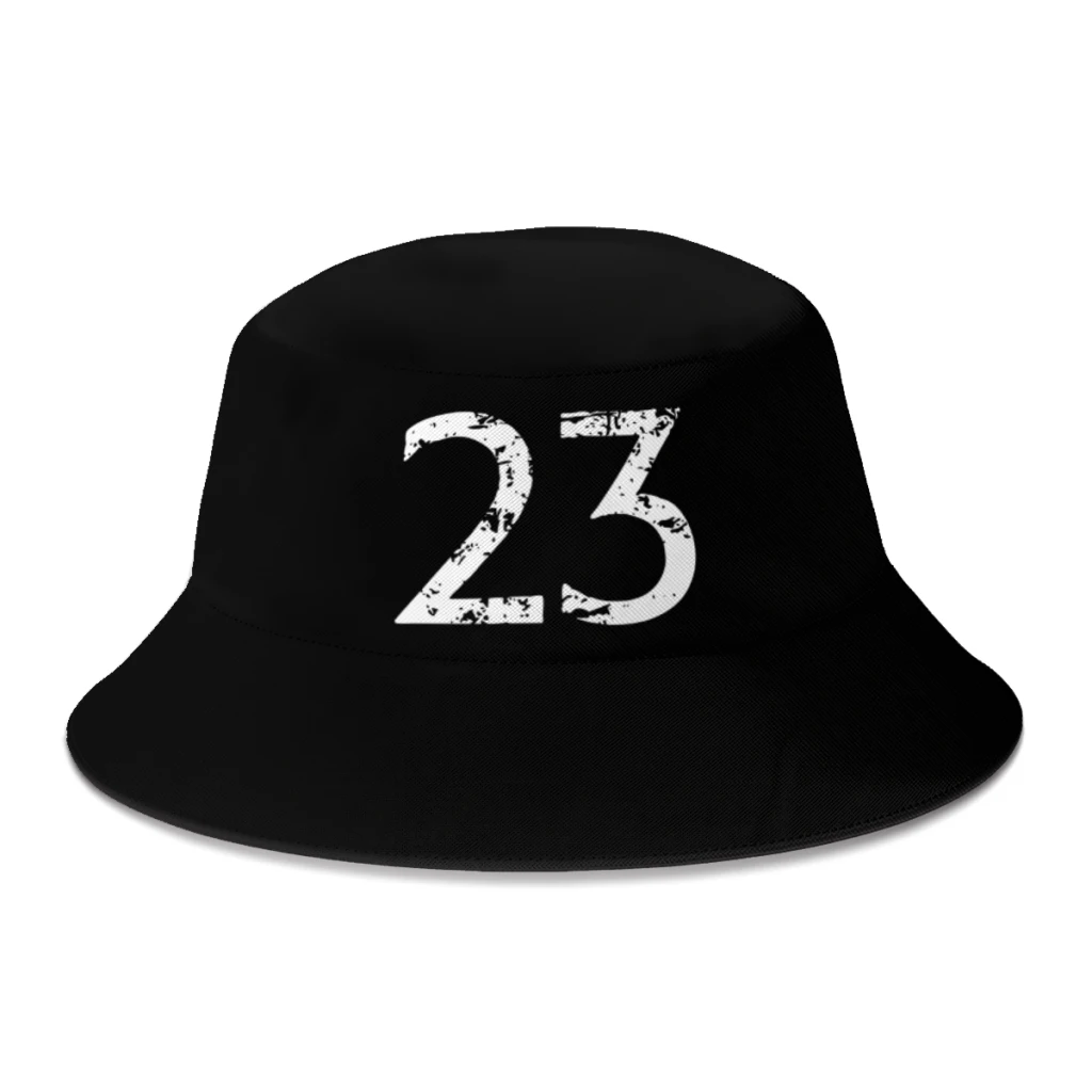 

2022 New Summer Number 23 Bucket Hat for Women Men Outdoor Foldable Bob Fisherman Hats Girls Boys Fedoras Cap