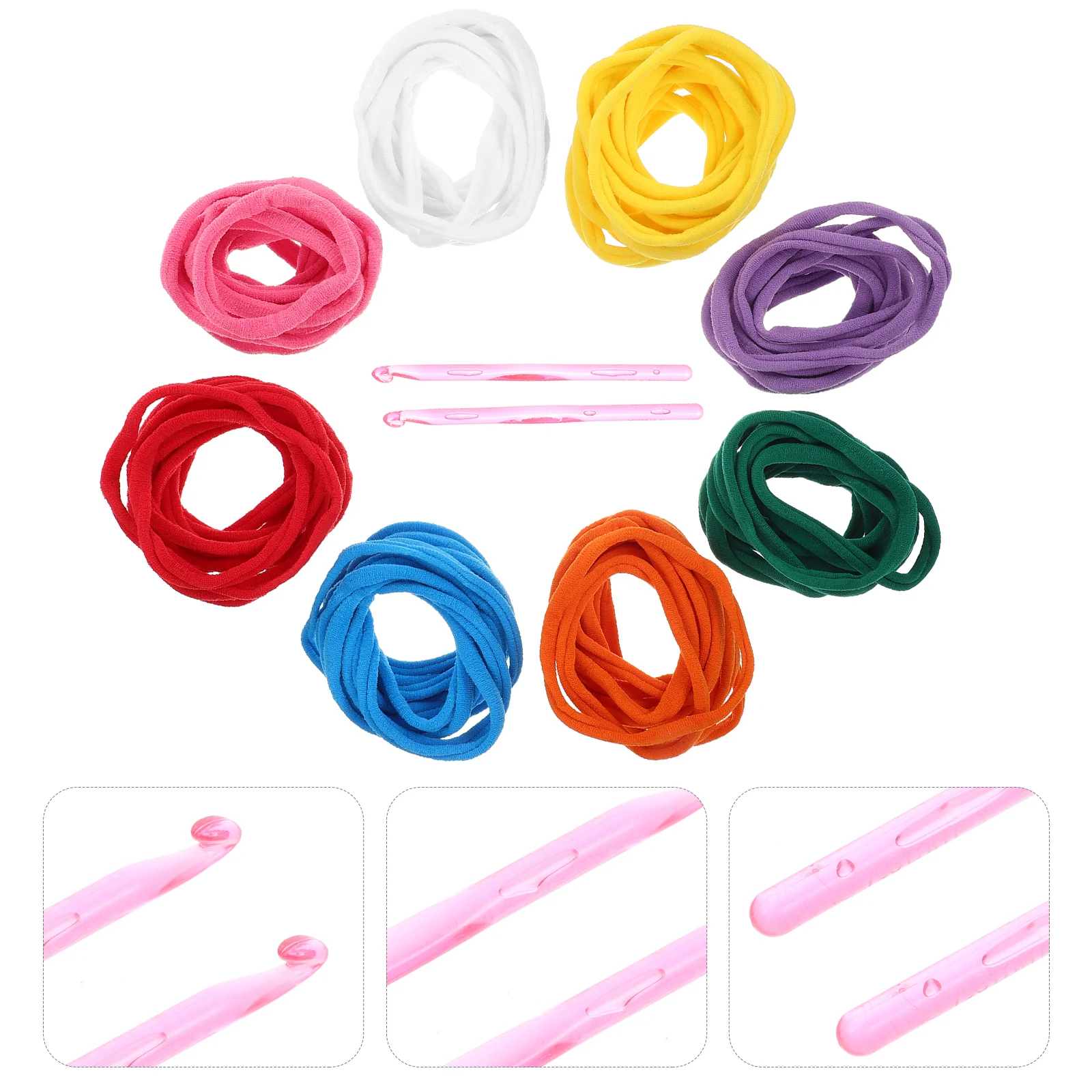 

Loom String Loops Weaving Potholder Diy Elastic Rope Crafts Holder Pot Refills Knitting Bracelet Bands Braided Stretch
