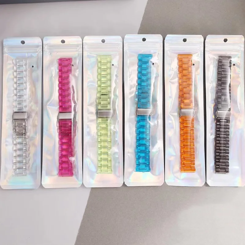 22mm 20mm Watch Strap For Huawei Watch GT 3 2 46mm 42mm Band Clear Resin Bracelet For Huawei Watch GT 2 3 Pro GT 2 2E Wristband
