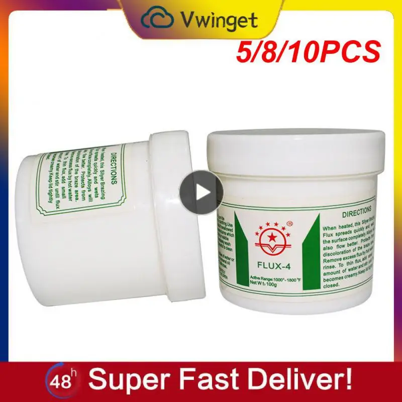 

5/8/10PCS Silver Brazing Powder Safe Non-toxic 500 ℃ Melting Point Welding Powder Time Labor-saving Non-volatile