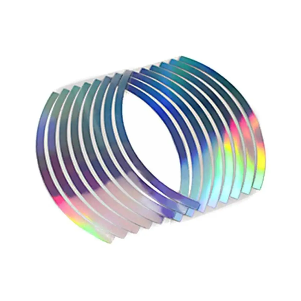 

Мотоциклетная наклейка, Виниловая наклейка на ступицу колеса, универсальный автомобильный Стайлинг, светоотражающие полосы, наклейка, лен...