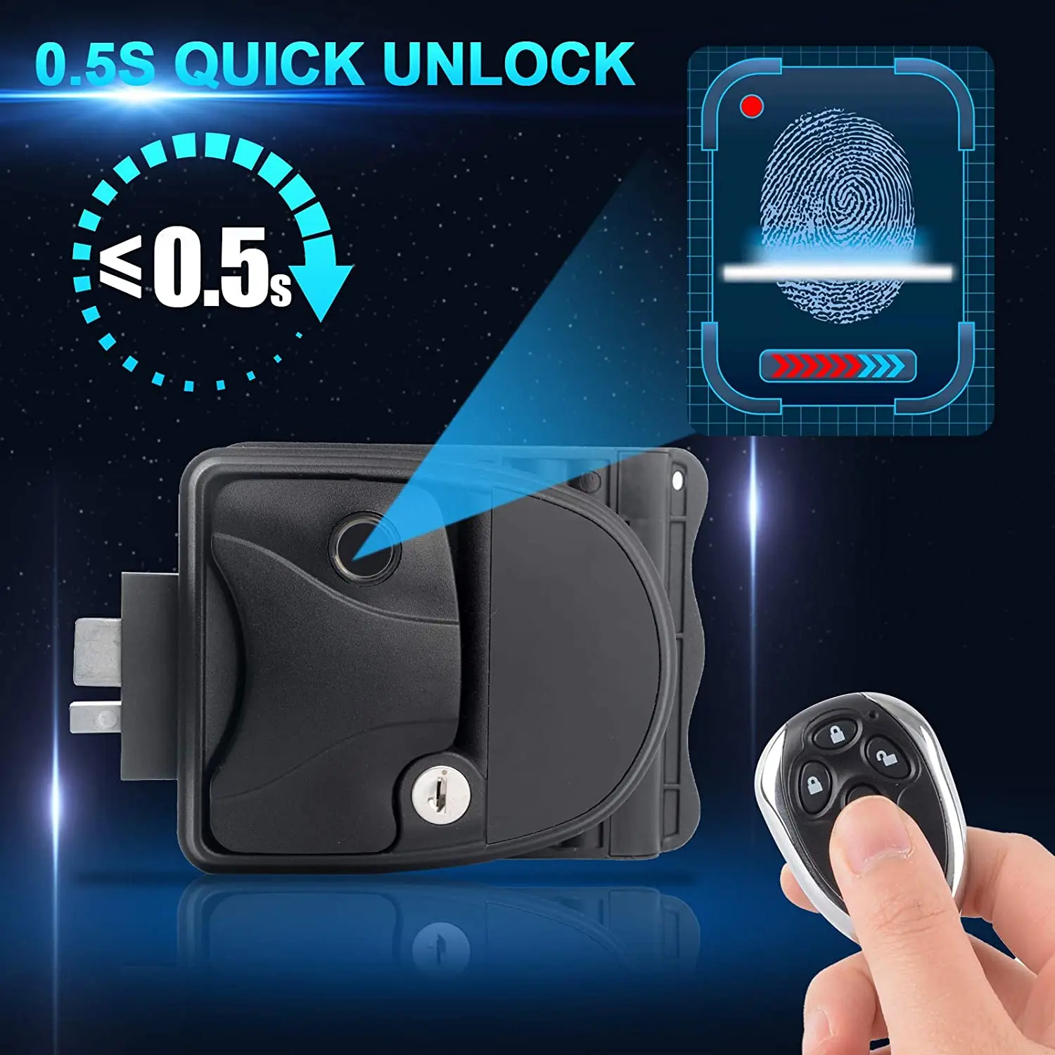 

Rv Accessories Zinc Alloy Travel Trailer Camper Rv Keyless Entry Smart Fingerprint Lock