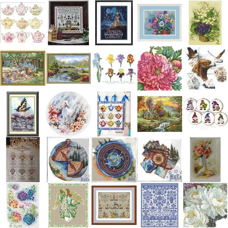 

Teapot, Compass series Cross Stich Embroidery set Electronic drawing Cross Stich Needlework PDF by Email