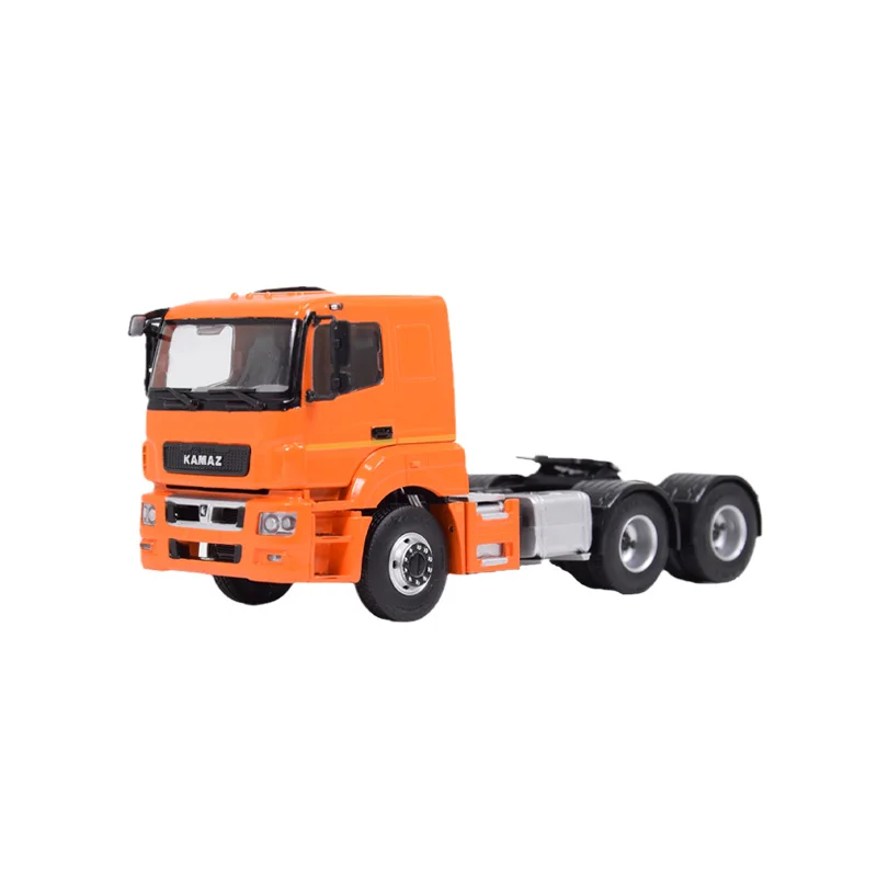 

1:43 модель российского 6X4 Kamaz 65206 Современная Тяговая головка прицепа оранжевый окрашенный готовый продукт