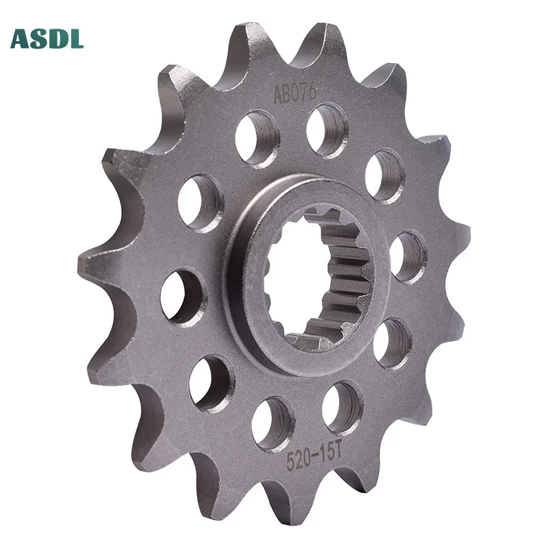 Фото Цепная звездочка 15T из стали 20CrMnTi для Suzuki DR200 SP200 DR350 SG350 DR-Z400 DR350 520 и Kawasaki KLX400 A1 KLX 400 SR №5