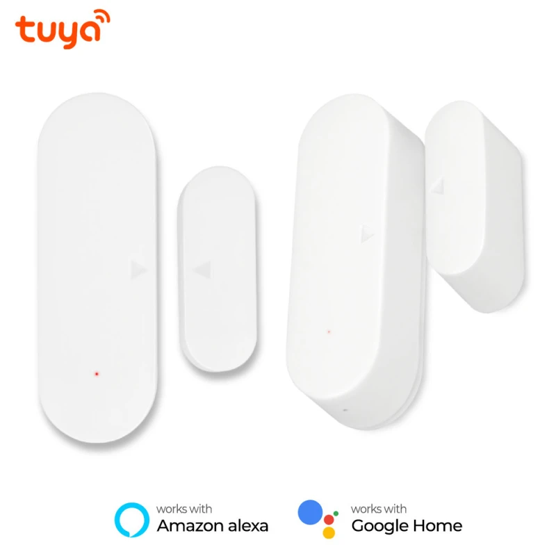 

Tuya Wifi Window Door Sensor Open / Closed Smart Life APP Status Monitor Home Security Anti-theft Work with Alexa Google Home
