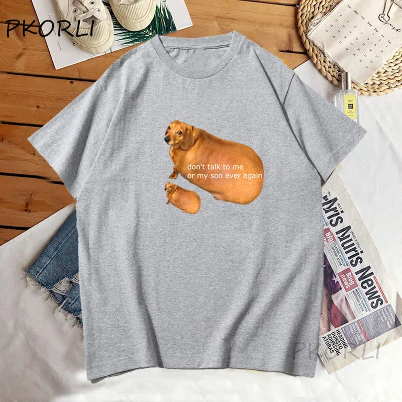 Футболка женская хлопковая с забавным графическим принтом и коротким рукавом