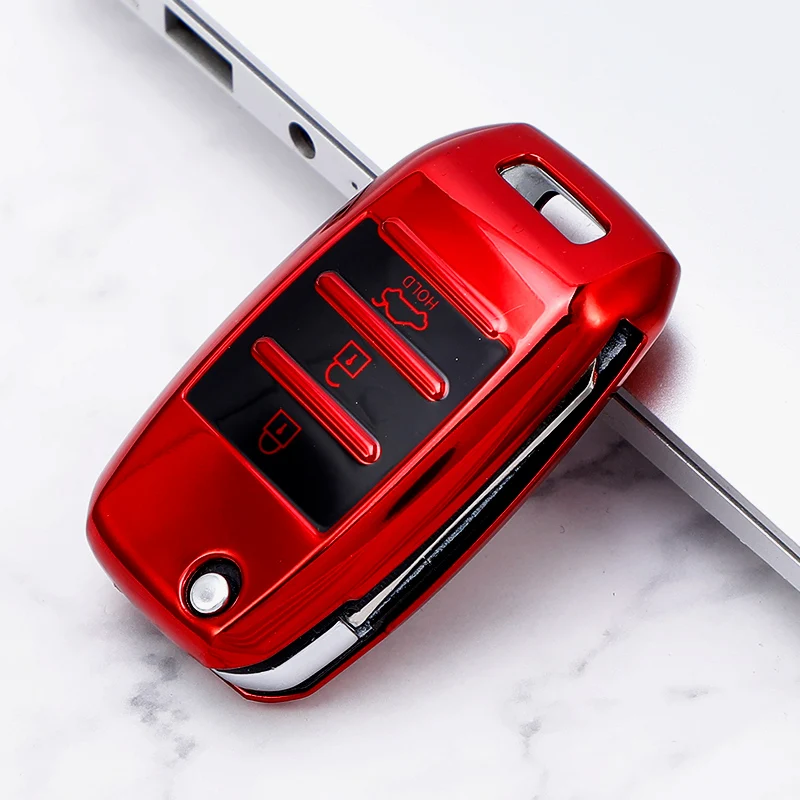 

Автомобильный чехол для ключей из ТПУ чехол для ключей для Kia Rio 3 K2 Ceed Cerato K3 Sportage 4 Picanto K5 Optima Sorento Forte Stinger 2017-2021