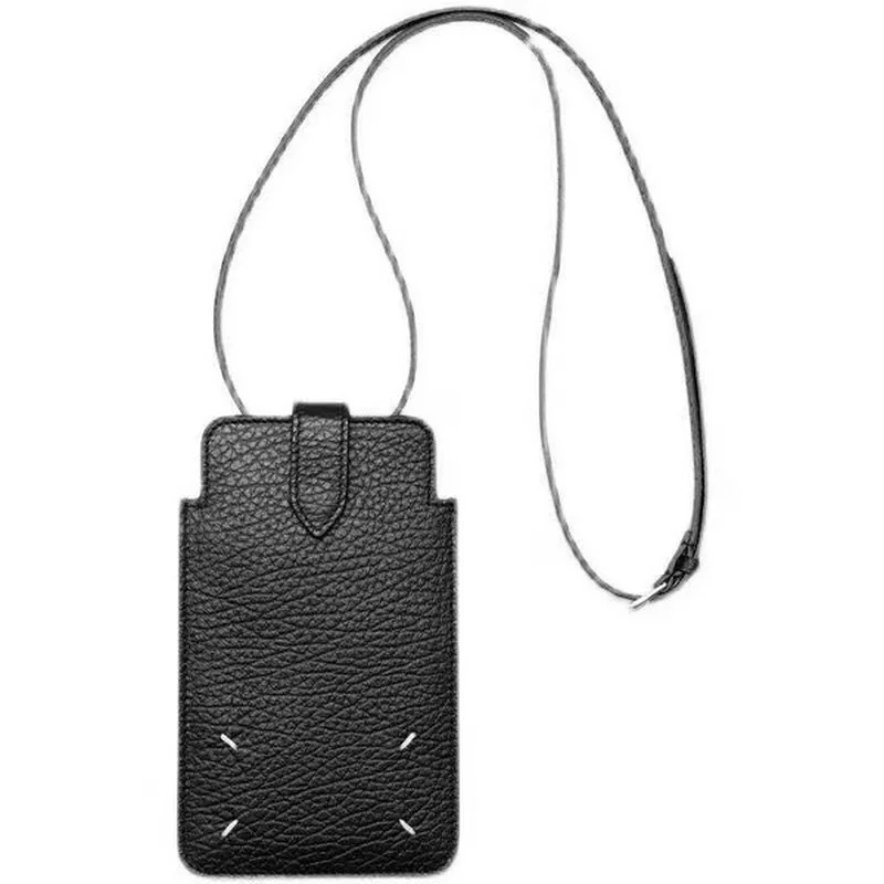 Luxury Brand Margiela Crossbody Bag Men Women MM6 Lychee Pattern Leather Leathers Shoulder Strap Simple Logo Fashion Business