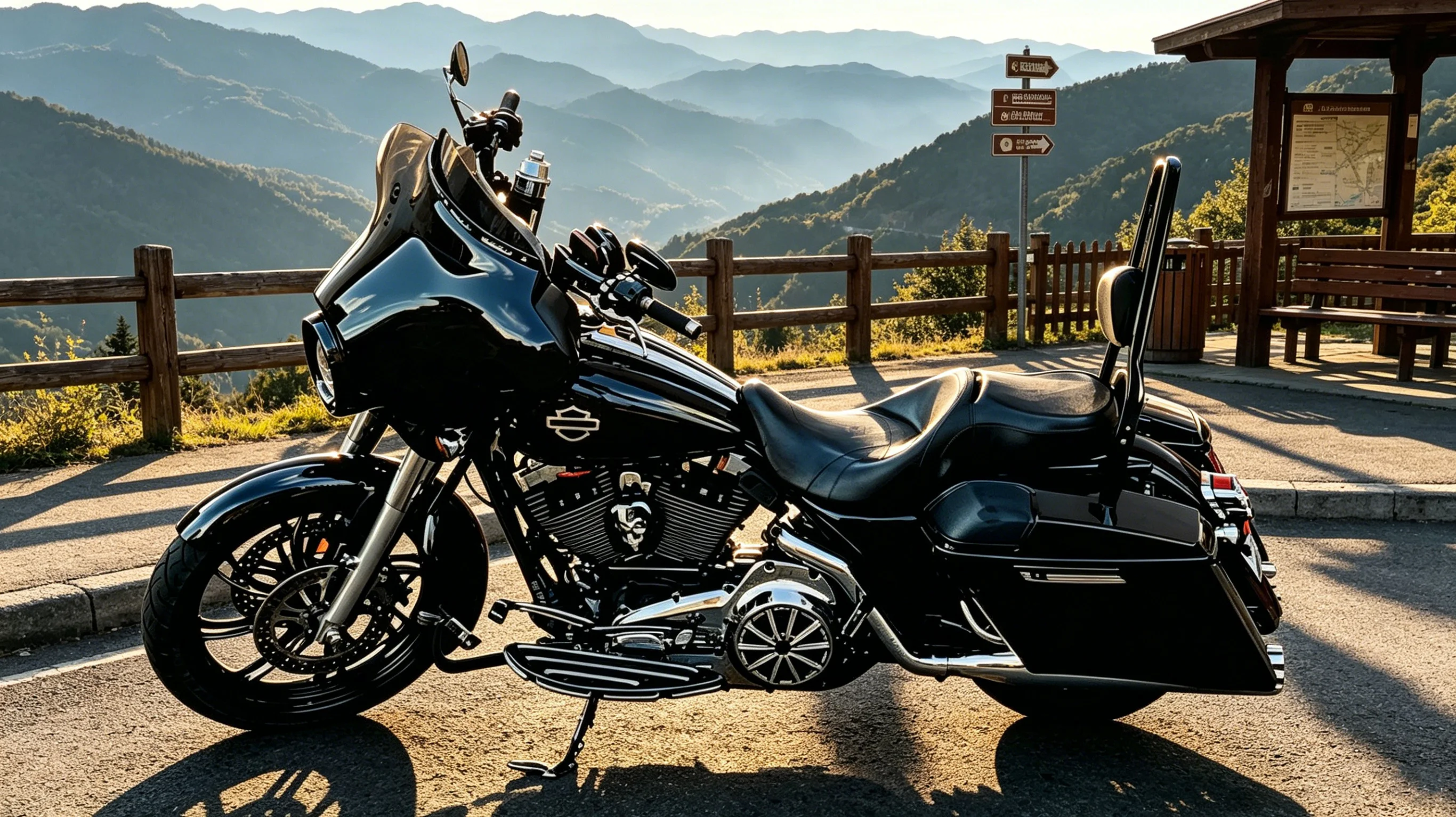 Фото Задняя спинка-опора (сисси-бар) для пассажира мотоциклов Harley Davidson Road King, Electra Glide, Street Glide, Ultra Glide, FLHR 1997-2008 годов выпуска №2
