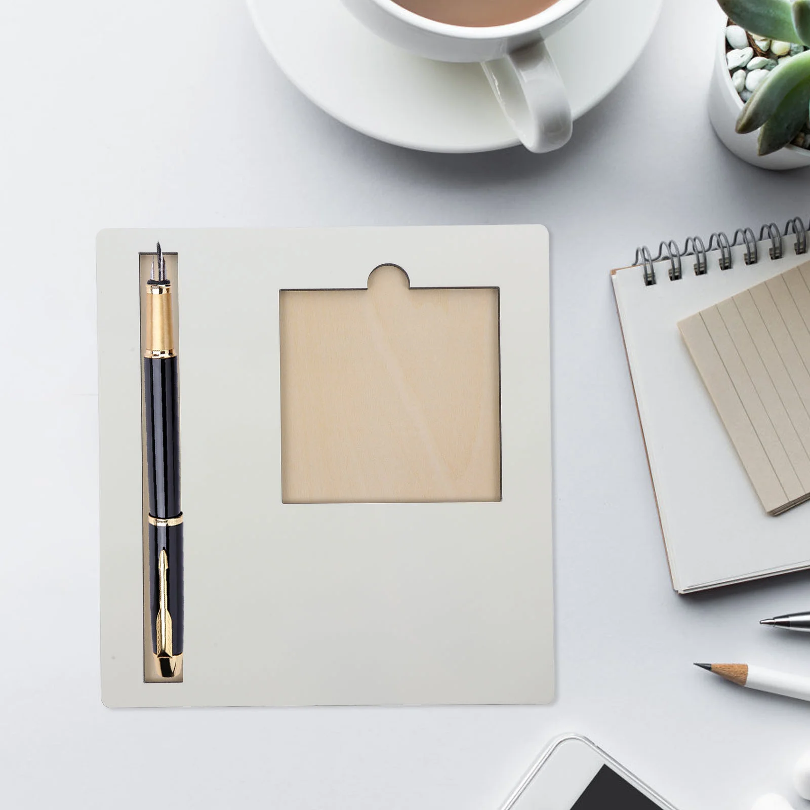 

DIY Sublimation Blank Memo Notes Sticker Holder Tray Office Desk Accessory