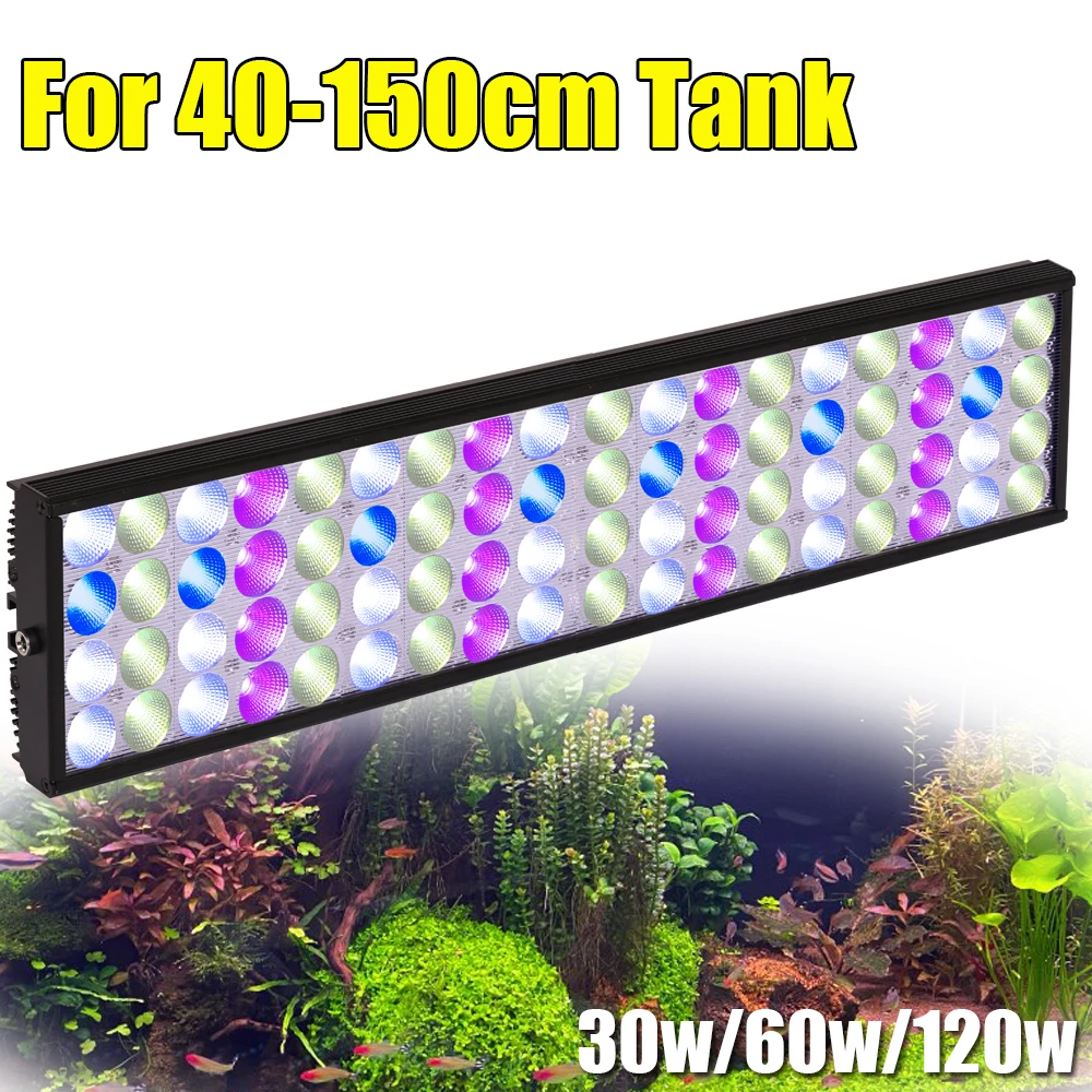 

40-150cm Aquarium lamp with Timer, Fish Tank Light Lamp Aquariums Decor Lighting,High Power Fresh Planted Lights Sunrise Sunset