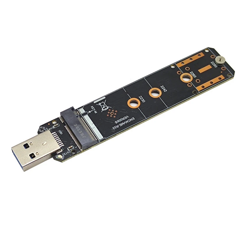 

Адаптер M.2 NVME SSD на USB3.2 GEN2 10 Гбит/с, адаптер M.2 NVME SSD для 2230 2242 2260 2280 NVME M.2 SSD RTL9210B