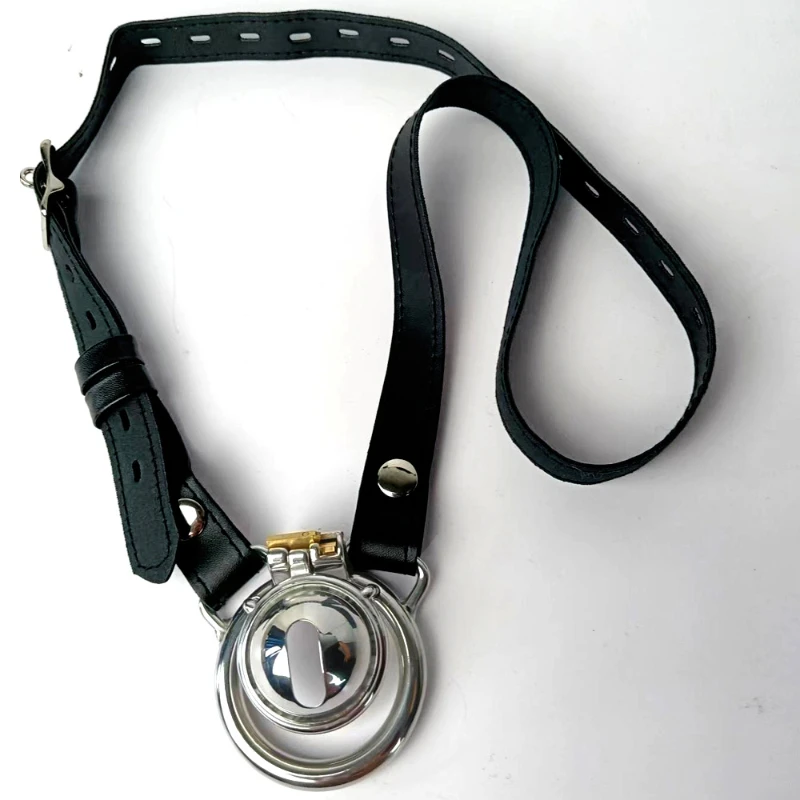 Men 304 Metal Fitness Boxers Silver Chastity Bind Lock Cage with Belt Keys Low Body Muscle Exercise Crotch Cage Device Lingerie