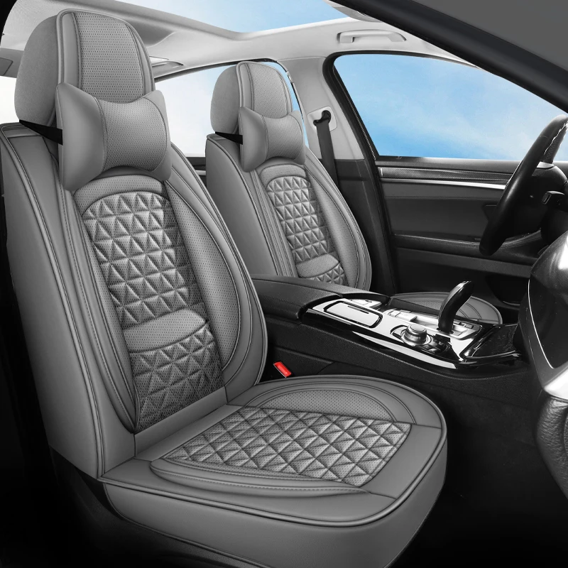 Роскошный чехол на сиденье автомобиля из искусственной кожи 3D подходит для MG ZS EV