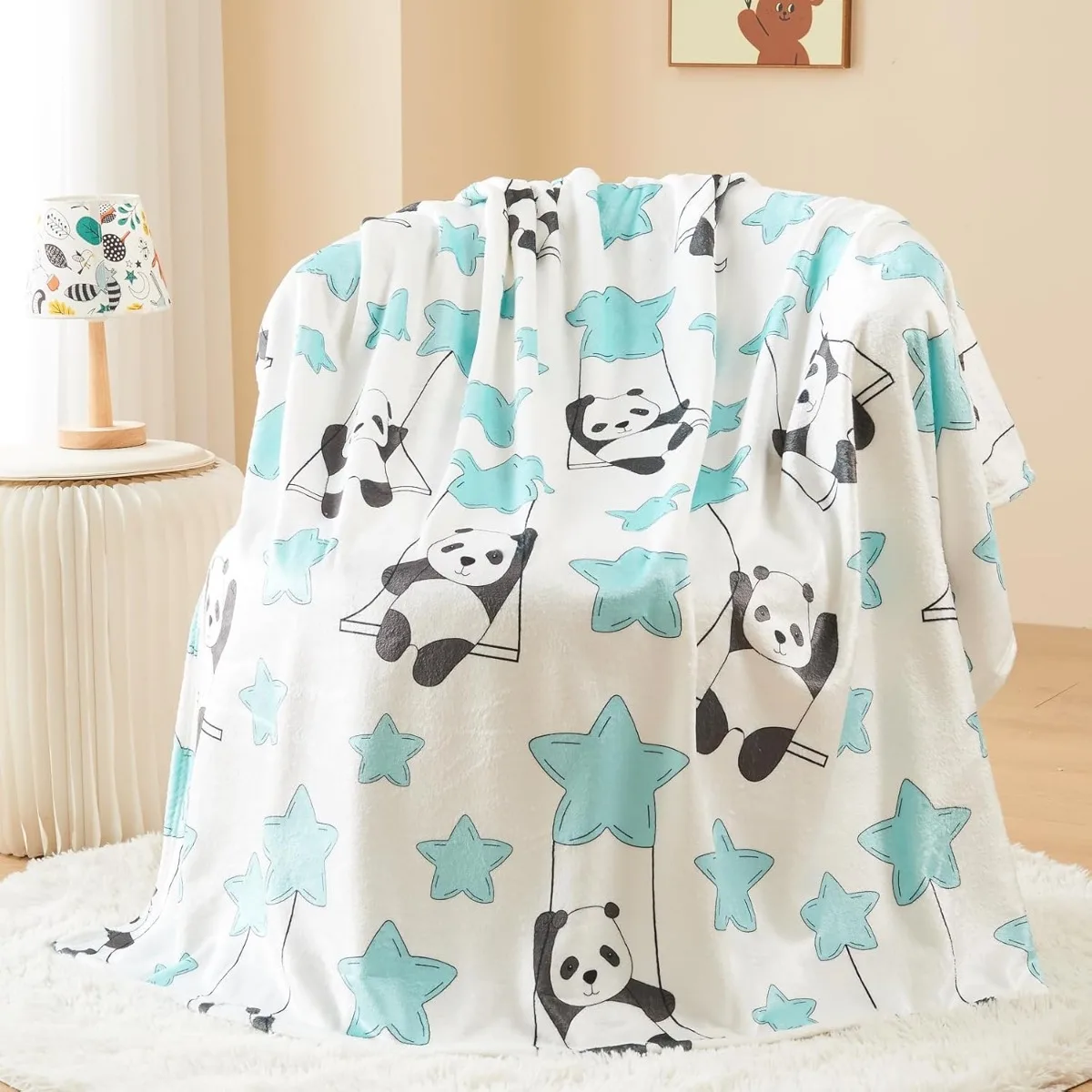 Милое мягкое эстетичное флисовое одеяло для детей девочек и мальчиков