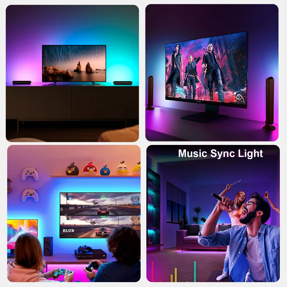Smart Ambilight TV Led Backlight Fancy Leds 4K HDMI 2.0 Device Sync Box WS2811 RGB LED Strip For TV/PC PS4 24-85 Inch Screen