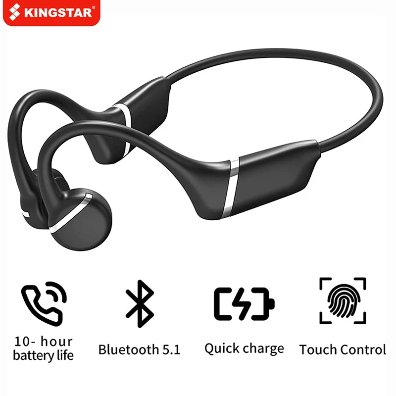 

Беспроводные Bluetooth-наушники KINGSTAR с костной проводимостью, с микрофоном