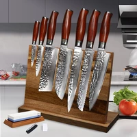 yarenh professional chef knife set kitchen magnetic knife holder japanese damascus stainless steel knives sets chefs gift
