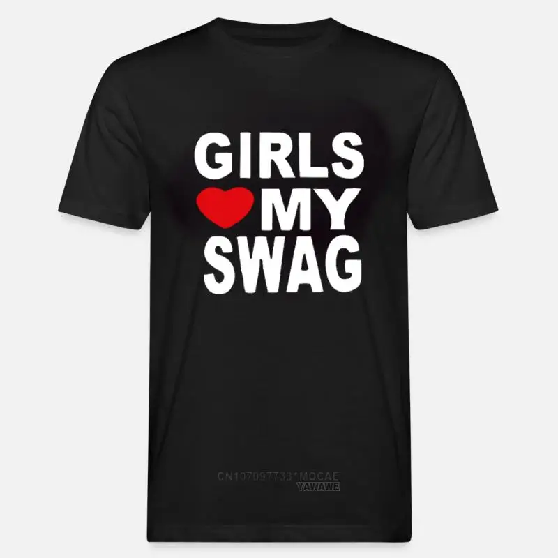 

Забавная Винтажная футболка с надписью «LOVE MY SWAG» для девушек, женщин и мужчин, необычная Футболка с принтом юмора, топы, свободная уличная одежда для взрослых с круглым вырезом и коротким рукавом