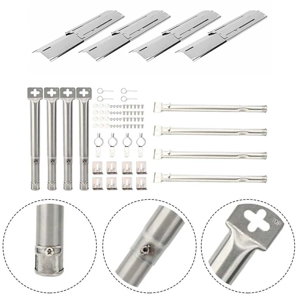 

Grill Burner Tubes Premium Stainless Steel Grill Tubes for Even Heat Distribution Extend from 1175 to 21 L Grill