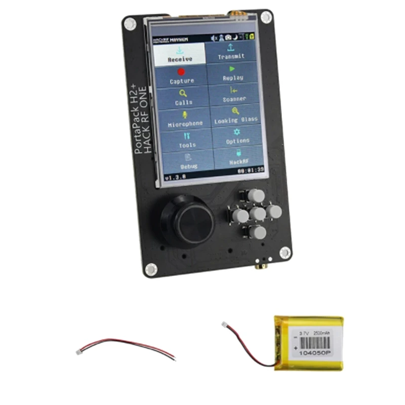 Для PortaPack H2 3 2 дюймовый сенсорный экран 0.5PPM TCXO часы для HackRF One SDR трансивер с