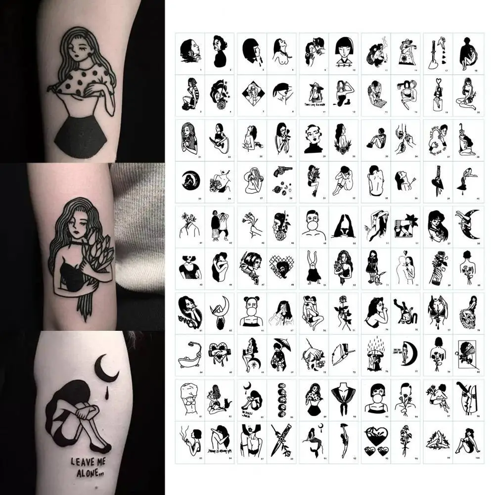 

Искусственная татуировка для тела, простая в использовании, стойкая, не вызывающая раздражения татуировка, наклейка с небольшим рисунком, временная татуировка для женщин, наклейка для красоты