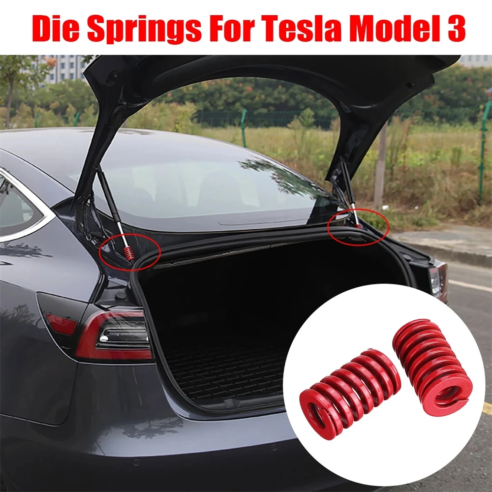 

Die Springs OD Support Tailgate Trunk 25mm 2Pcs Accessories Car Modification For Rear Metal Red Shock Absorber