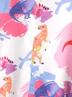 Оверсайз рубашка с динозаврами#4