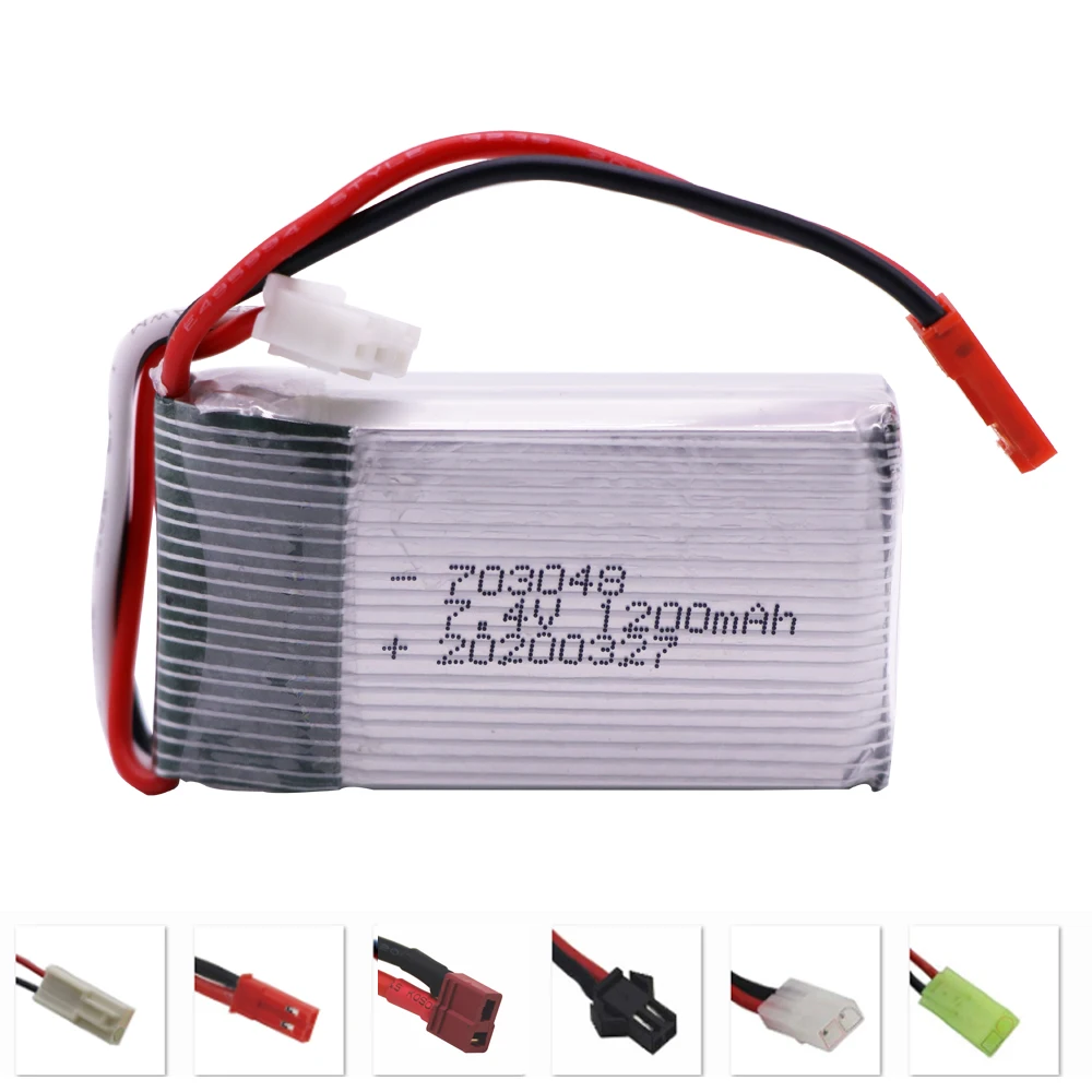 Литий-Полимерный Аккумулятор 7 4 в 1200 мАч 25C 703048 для MJXRC X600 запасные части