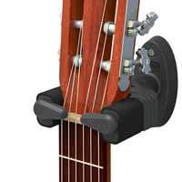 hanger for guitar ukulele stand support bass holder folding wall hanger hooks cradle music safer with automatic lock mechanism