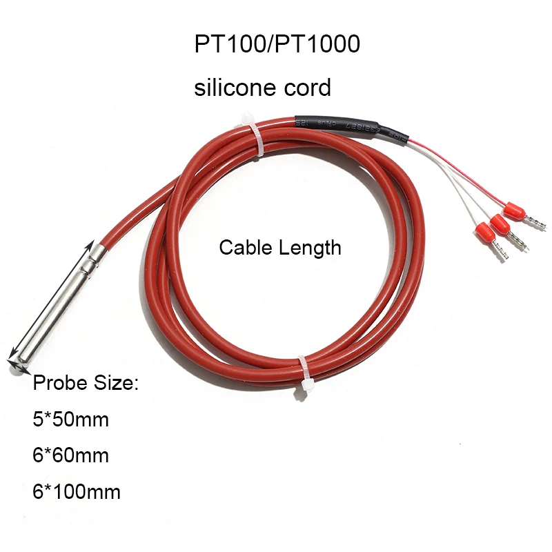 

Датчик температуры PT1000 3-проводной водонепроницаемый