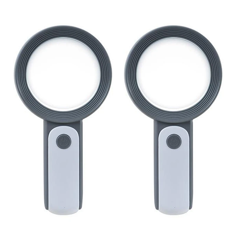 

2X Magnifier With 18 LED Light -30X Hand Magnifier Reading Magnifier,High Clarity & Lightweight Magnifier With Light
