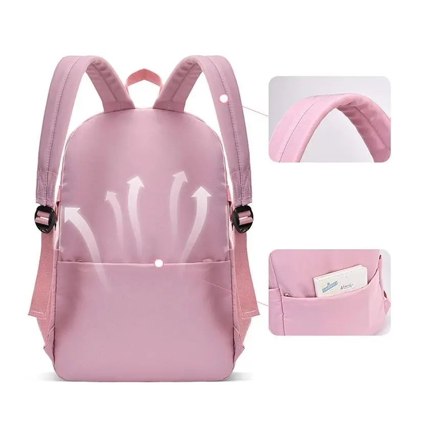 Student Multi-Color Waterproof School Backpack High School Bags for Girls Teenage Girl Large Capacity Campus Backpack