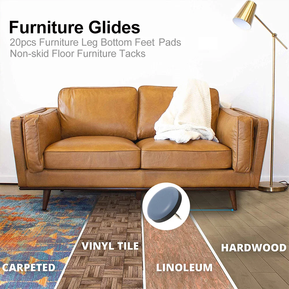 12 шт. насадки на ножки стула мебельные анкеры пол слайдер с гвоздями направляющие