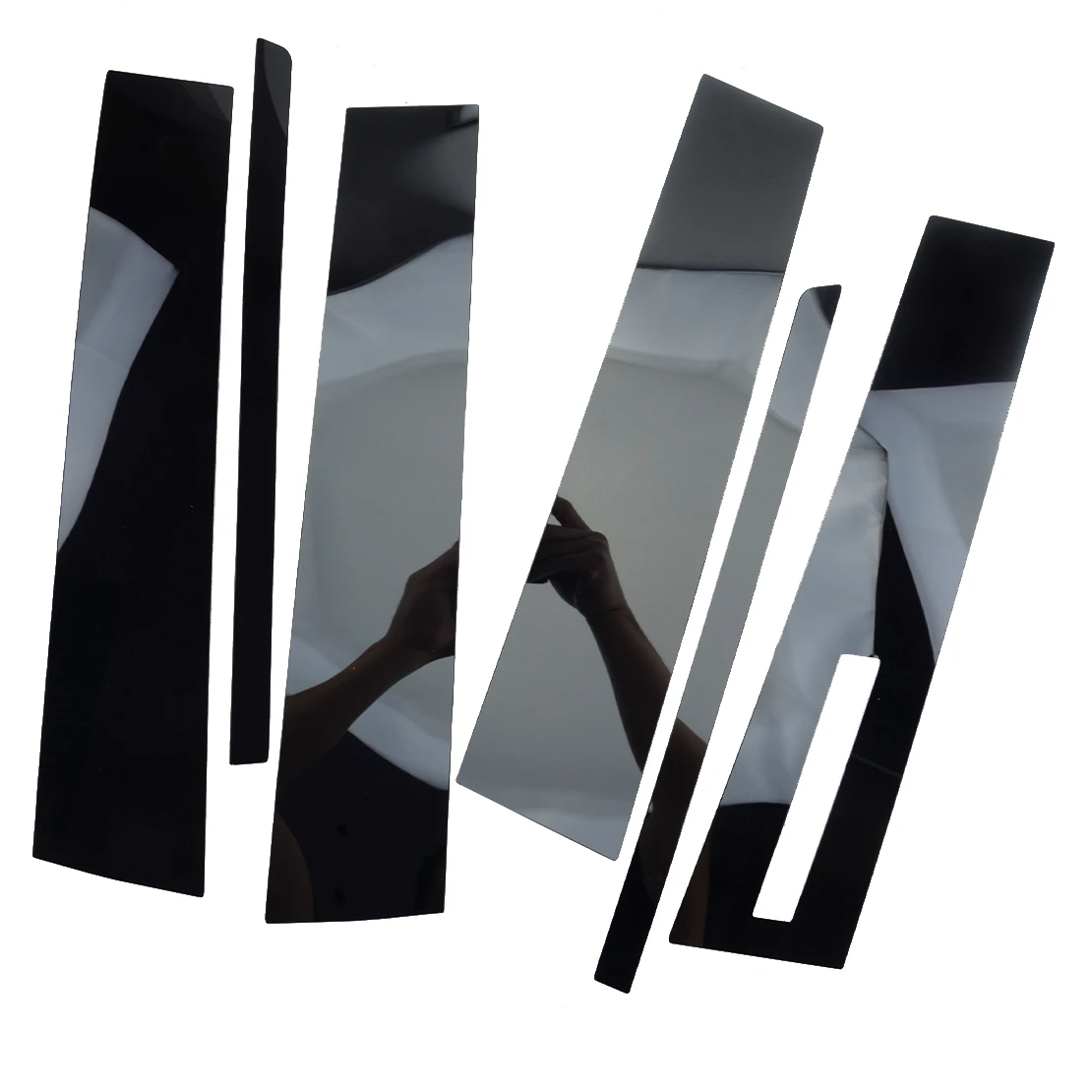 

6 шт./компл. Обложка столба двери автомобиля отделка наклейка подходит для Ford Explorer Sport Trac 2007 2008 2009 2010 глянцевый черный ПК