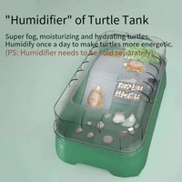 aquarium turtle special breeding box creative landscaping turtle tank with filter atomizer backlight aquarium accessories220v