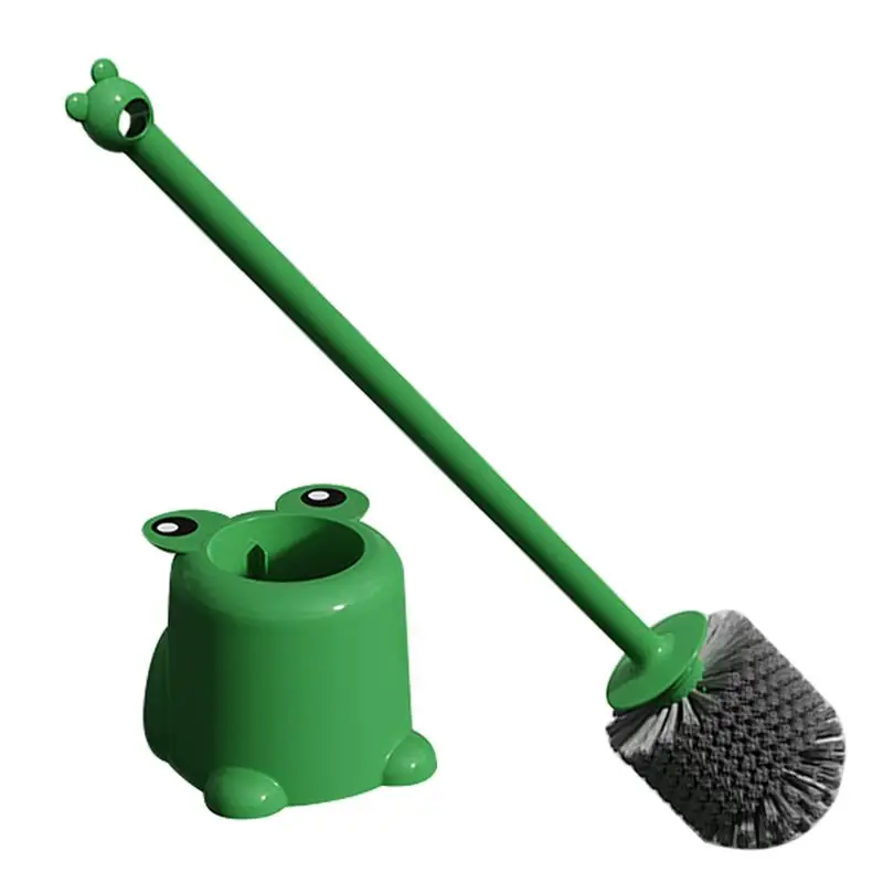 Пластиковые щетки для чистки с мягкой щетиной щетка унитаза зеленой лягушкой