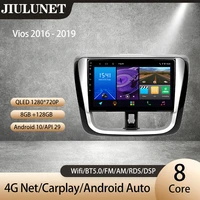 jiulunet for toyota vios yaris l 2016 2019 carplay ai voice car radio multimedia video player navigation gps android auto