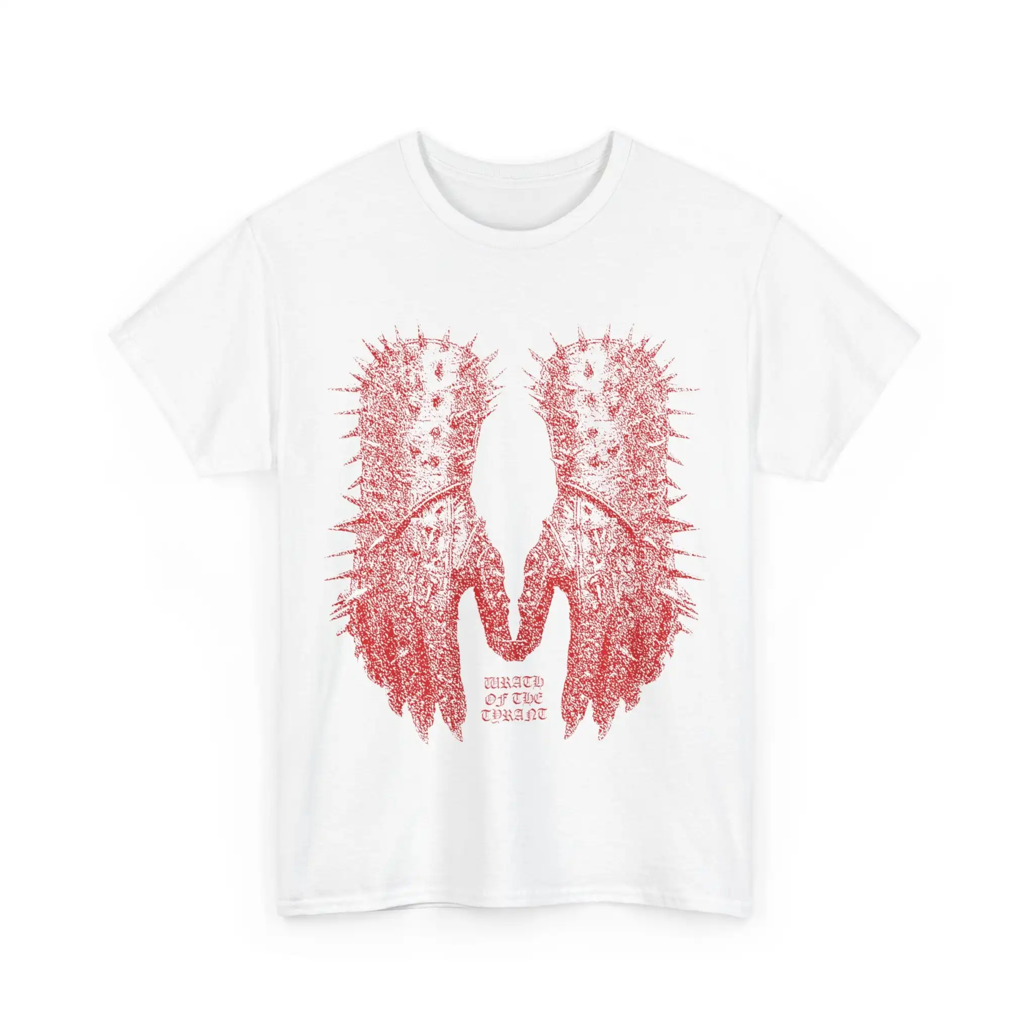 Футболка Bactherion из тяжелого хлопка с изображением гнева тирана Хэллоуина ужасов