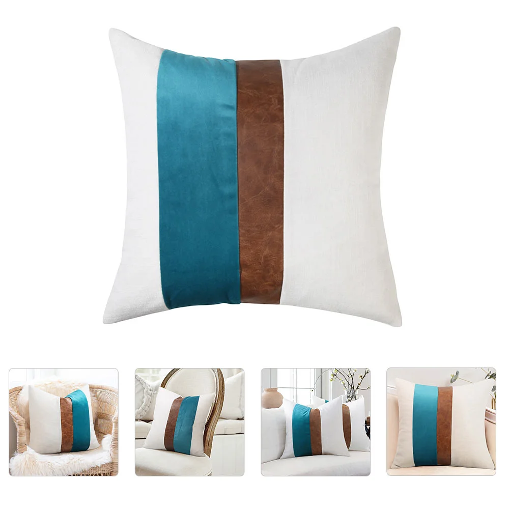 

Creative Sofa Pillowcase Pillow Protector Simple Pillow Cover Decorative Pillowcase for Office Apartment Home