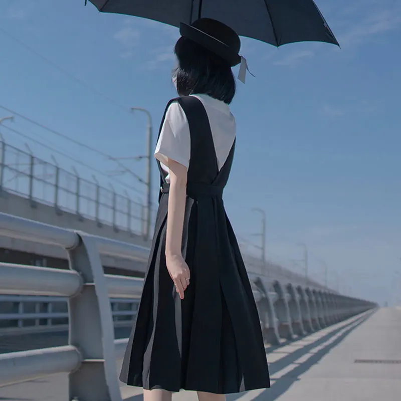 Платье женское Плиссированное без рукавов длинное сарафан в японском стиле