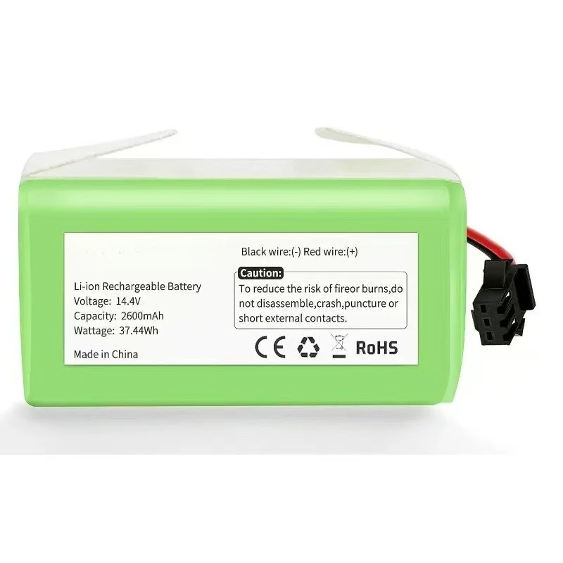 Фото Сменный литий-ионный аккумулятор 14.4V 2600mAh 37.44Wh 4S1P 18650 для роботов-пылесосов Ecovacs King Kong CR130, Dibea V780, CEN550 №2