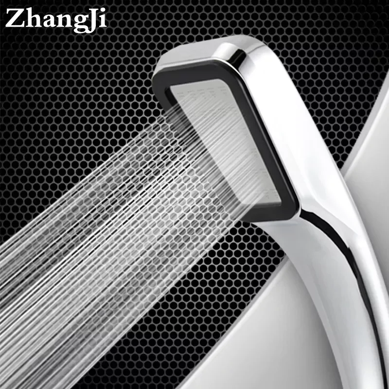 

NEW IN ZhangJi 300 Holes High Pressure Rainfall Shower Head Water Saving 3 Color Chrome Black White Sprayer Nozzle Bathroom Acce