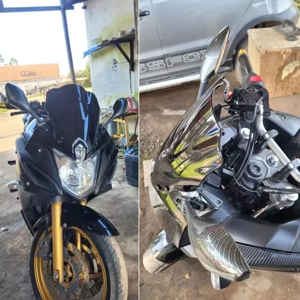 Лобовое стекло XJ6F для мотоциклов Yamaha FZS600 FZ6R FZ-6R XJ6 F XJ-6F 2010 12 2011 2013 2014 2015 2016 2017 FZ 6R