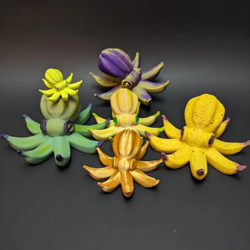 Банан-осьминог Креативные Полимерные Поделки Украшения Из Смолы