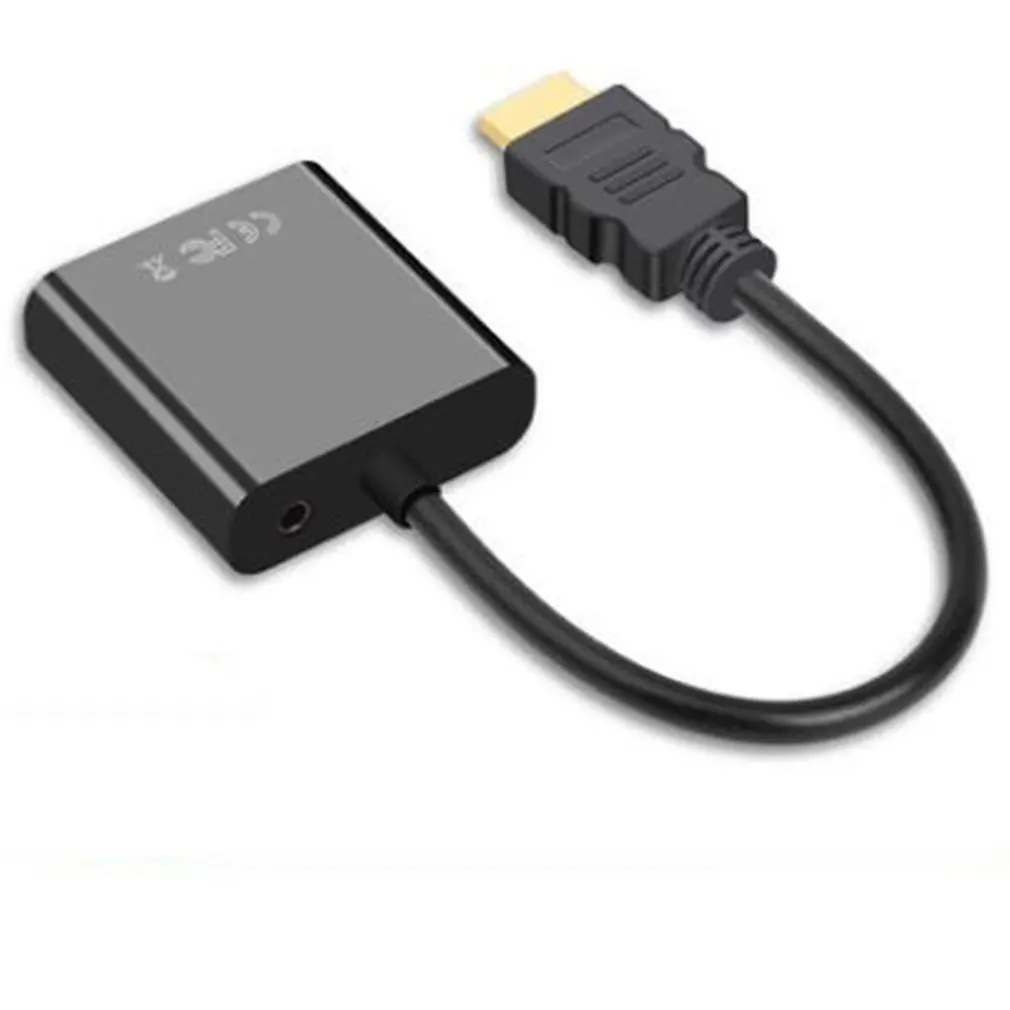Новый адаптер HDMI-совместимый с VGA 1080P папа-мама преобразователь цифро-аналоговый