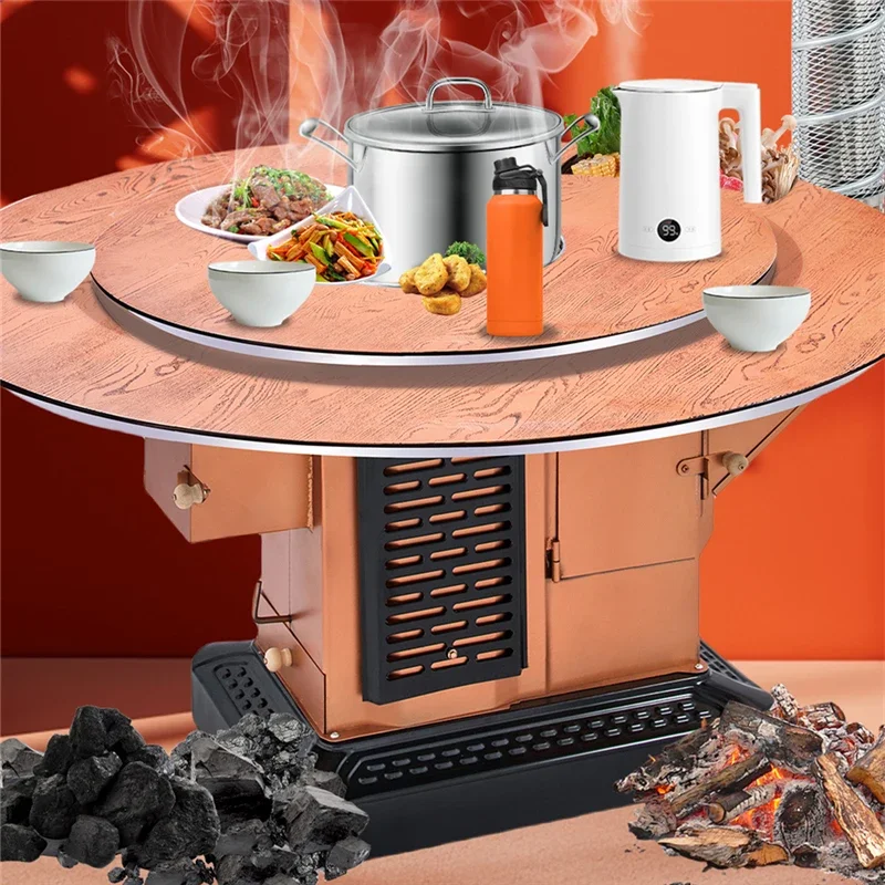 Деревенские практичные круглые обогреватели для патио дымовые трубы с духовками