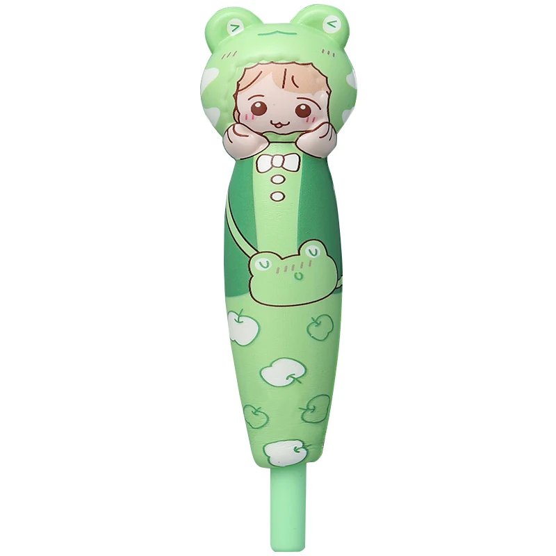 

1 pack of elf mouse decompression pen cute creative decompression pen cartoon student stationery gel pen high-value black pen